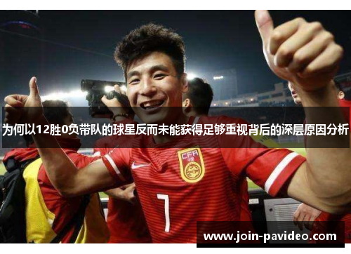 为何以12胜0负带队的球星反而未能获得足够重视背后的深层原因分析 为何以12胜0负带队的球星反而未能获得足够重视背后的深层原因分析